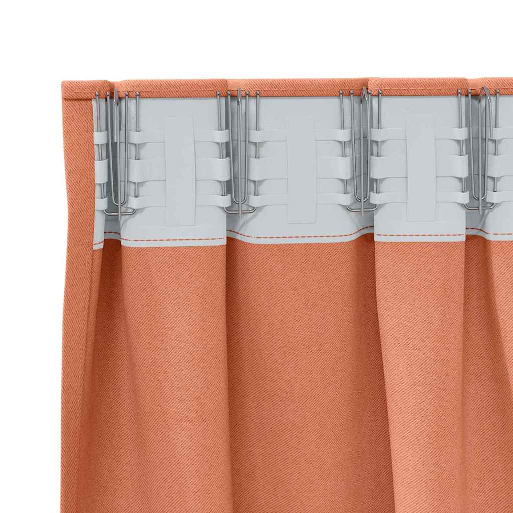 Blackout Curtains with Curtains Terracotta Polyester