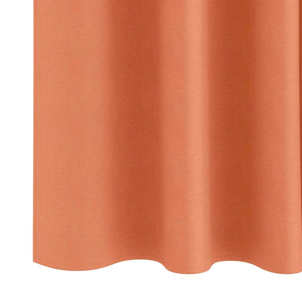 Blackout Curtains with Curtains Terracotta Polyester