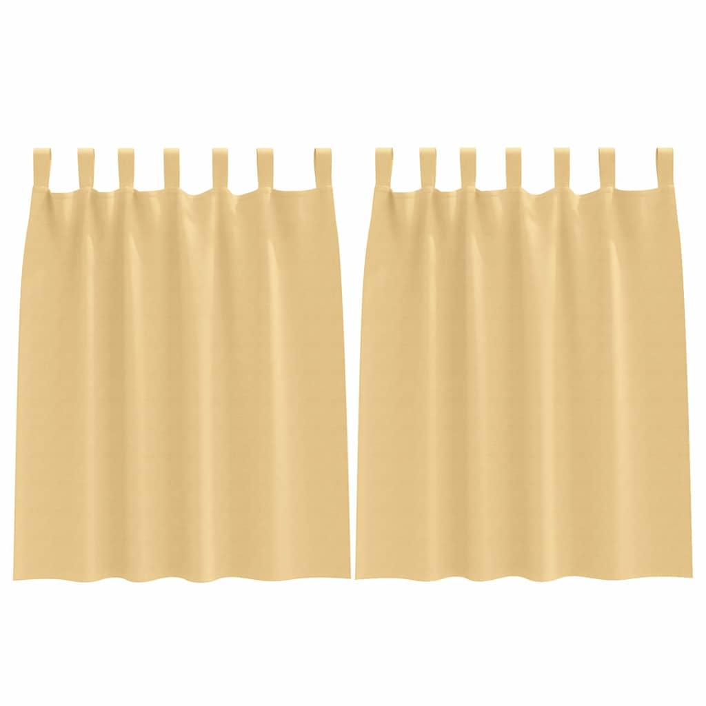 Blackout Curtains with Curtains Beige Polyester