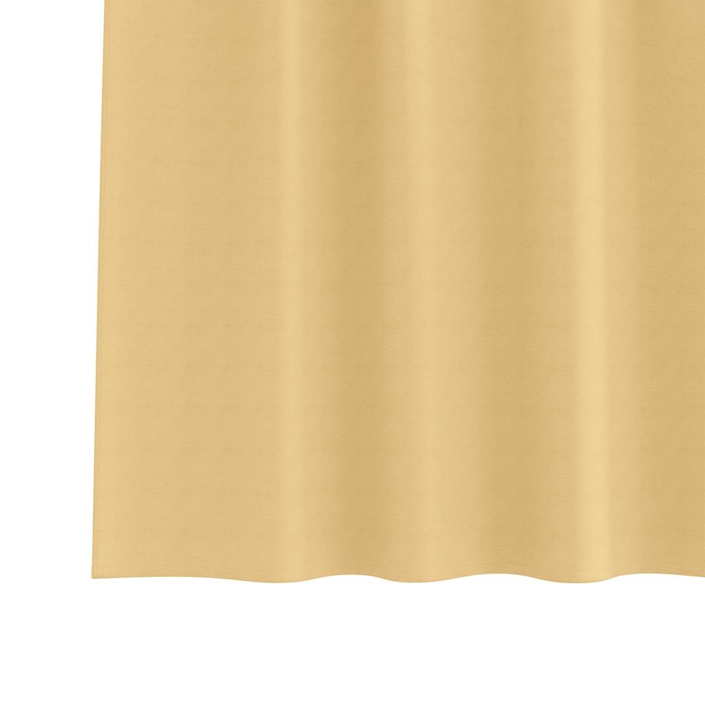 Blackout Curtains with Curtains Beige Polyester