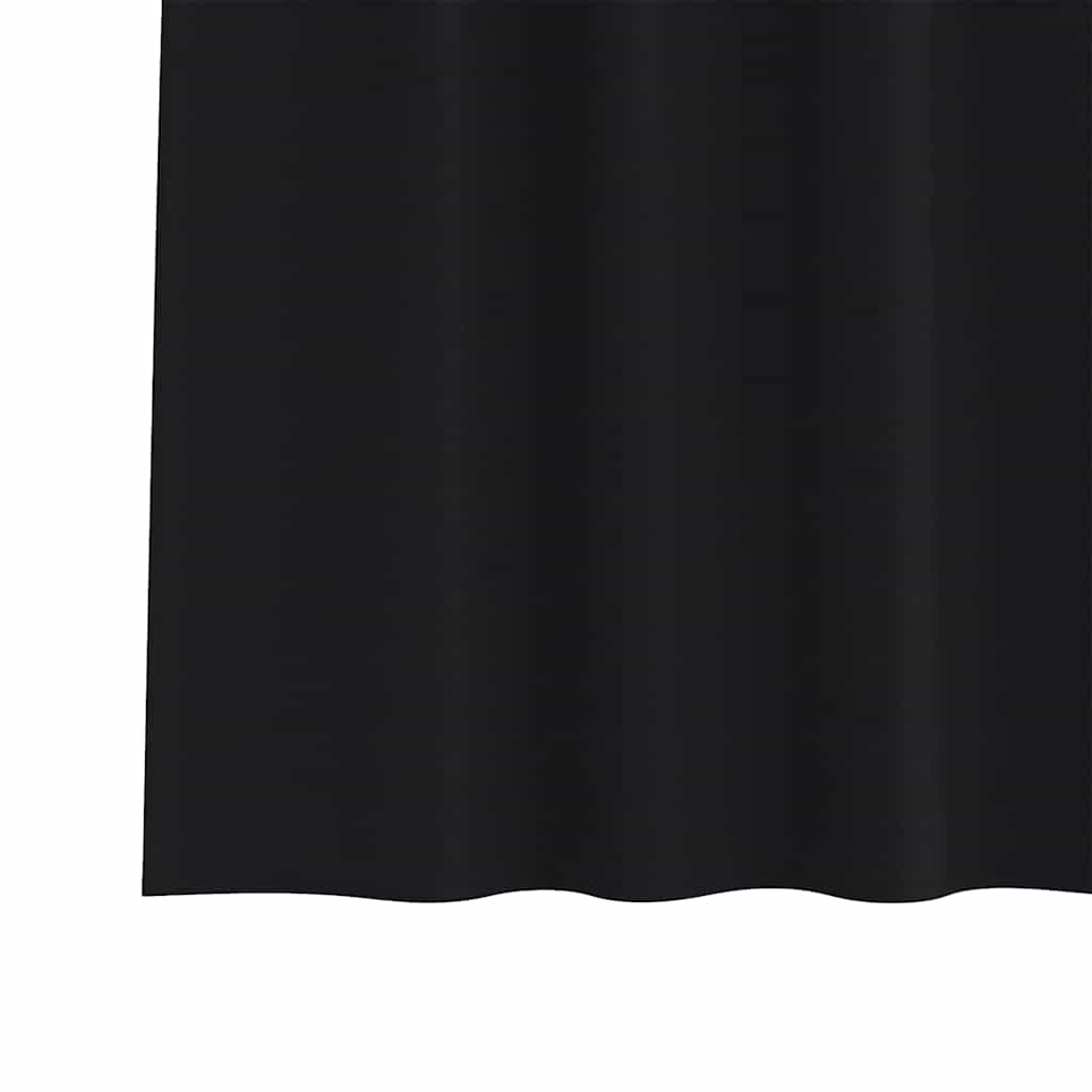 Blackout Curtains with Curtains Black Polyester