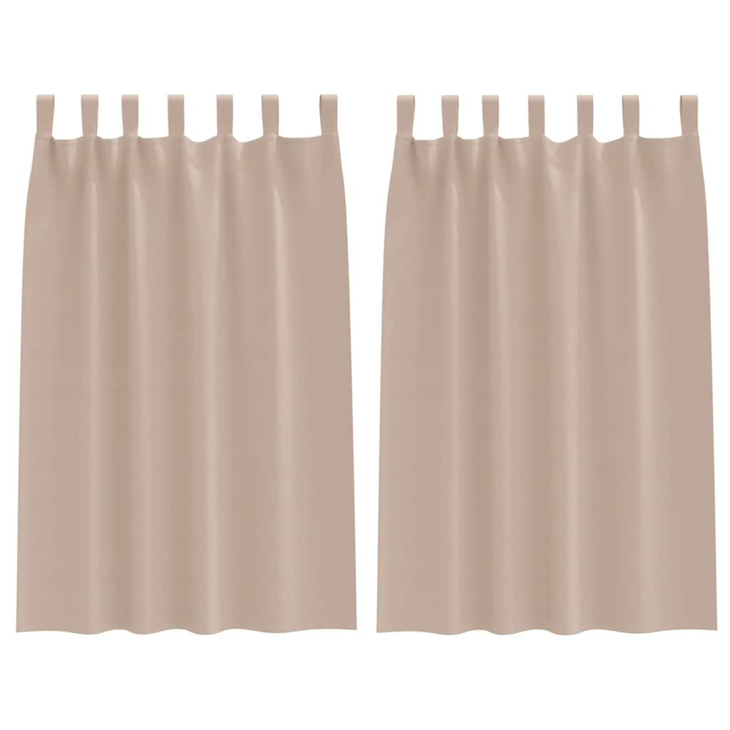 Blackout Curtains with Curtains Taupe Polyester