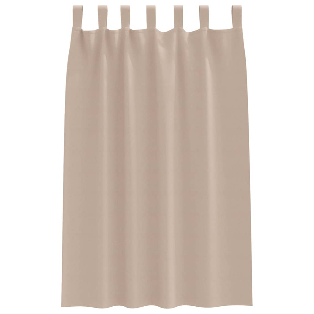Blackout Curtains with Curtains Taupe Polyester