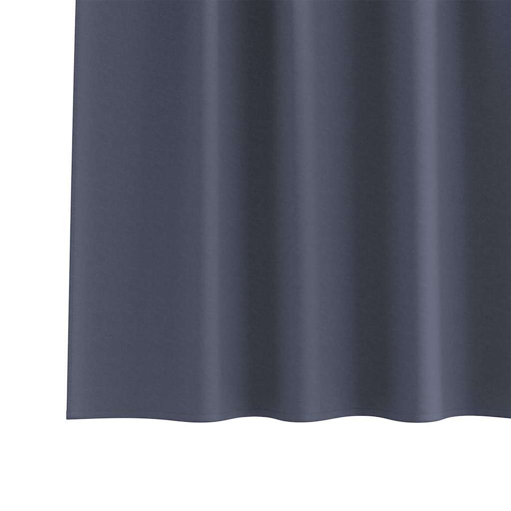Blackout Curtains with Curtains Anthracite Polyester