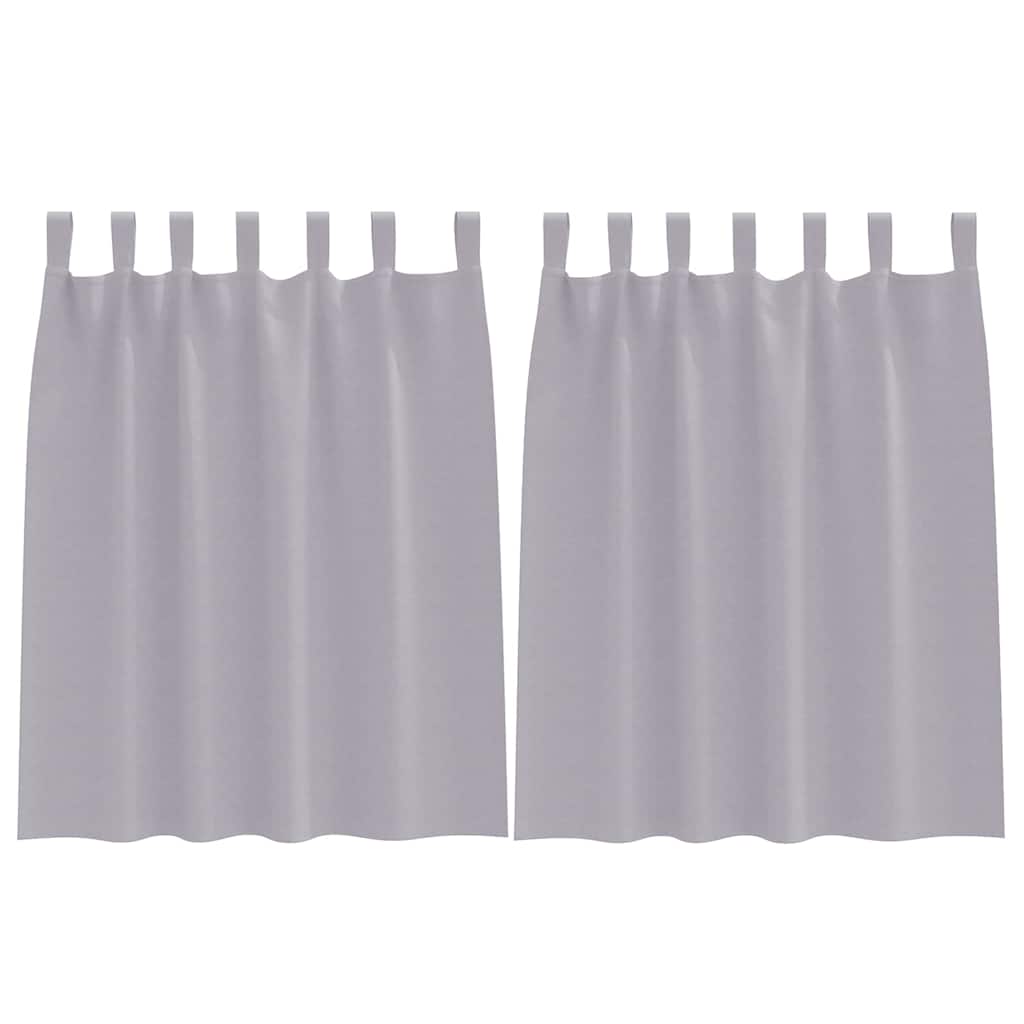 Blackout Curtains with Curtains Metal Grey Polyester