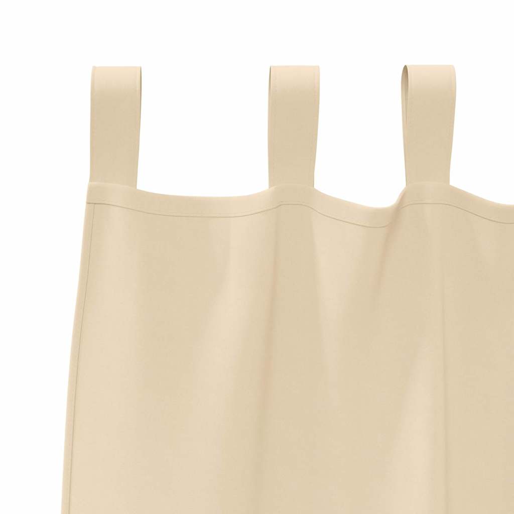 Blackout Curtains with Curtains Cream Polyester