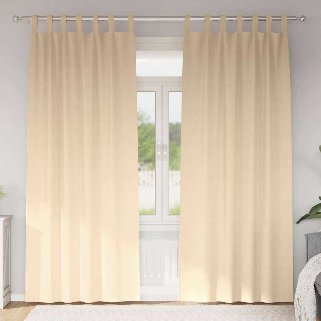 Blackout Curtains with Curtains Cream Polyester