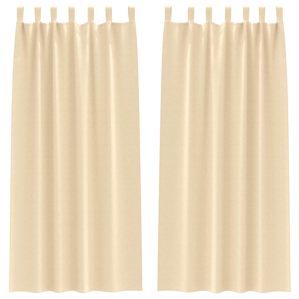 Blackout Curtains with Curtains Cream Polyester