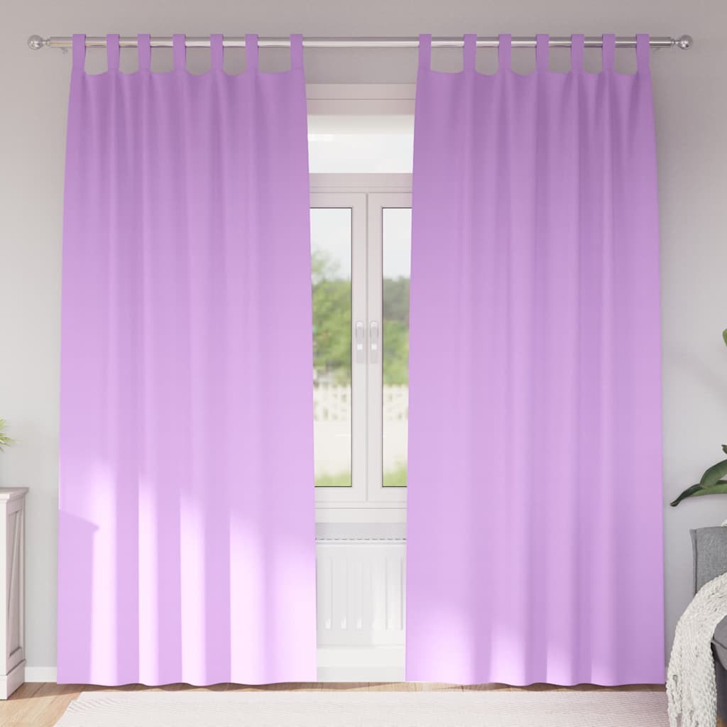 Blackout Curtains with Curtains Purple Polyester