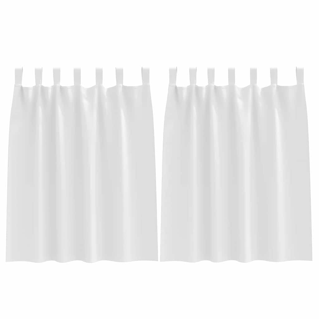 Blackout Curtains with Curtains Pure White Polyester
