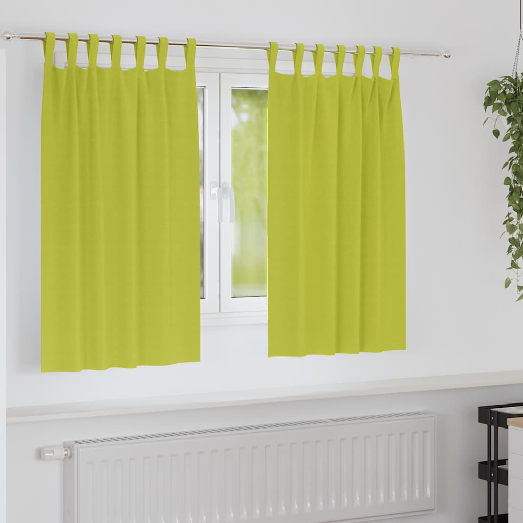 Blackout Curtains with Curtains Green Polyester