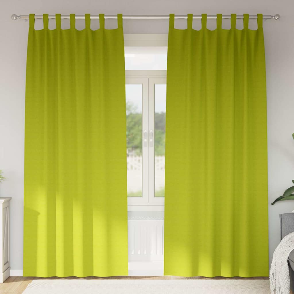 Blackout Curtains with Curtains Green Polyester