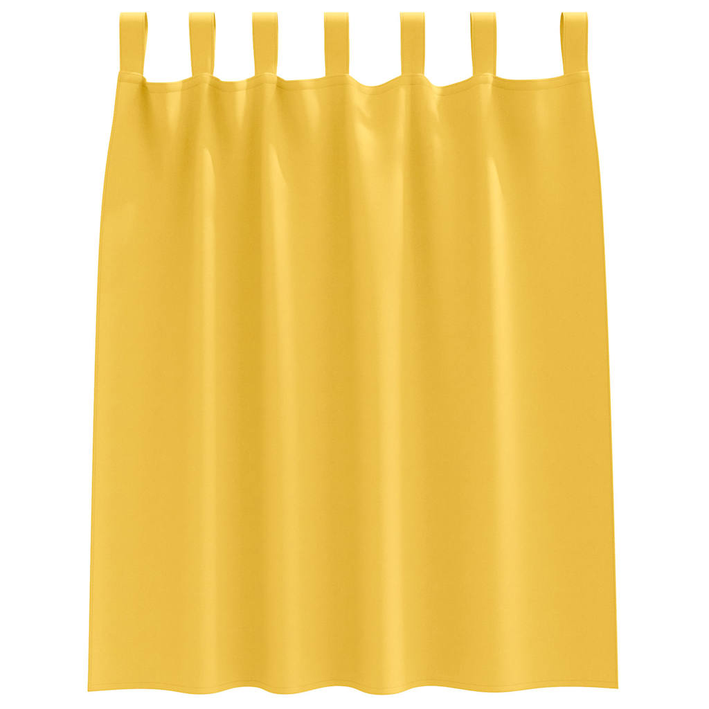 Blackout Curtains with Curtains Mustard Yellow Polyester