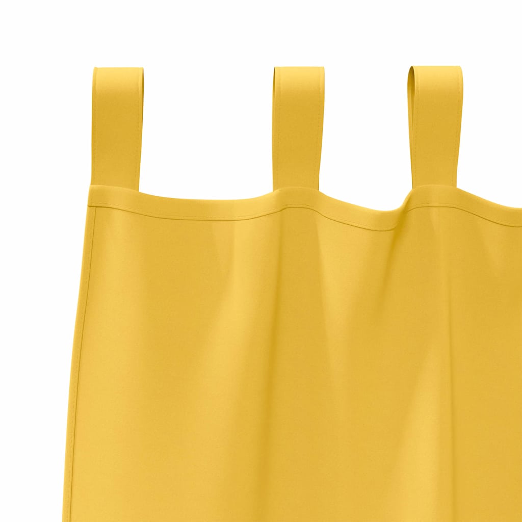 Blackout Curtains with Curtains Mustard Yellow Polyester