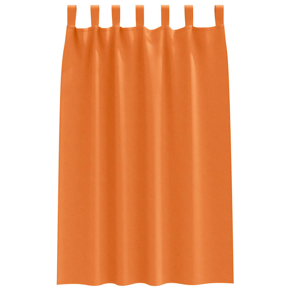 Blackout Curtains with Curtains Bright Orange Polyester