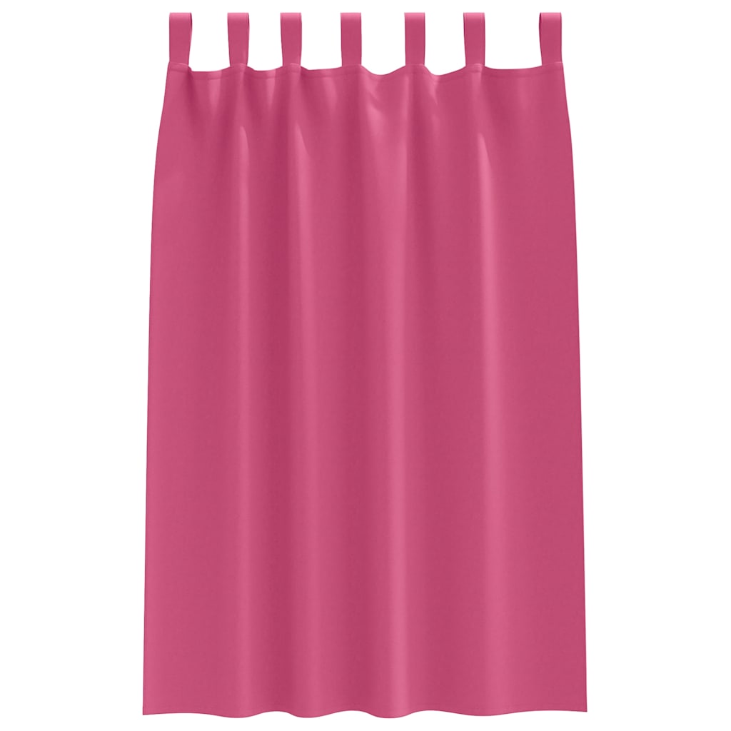 Blackout Curtains with Curtains Bright Pink Polyester