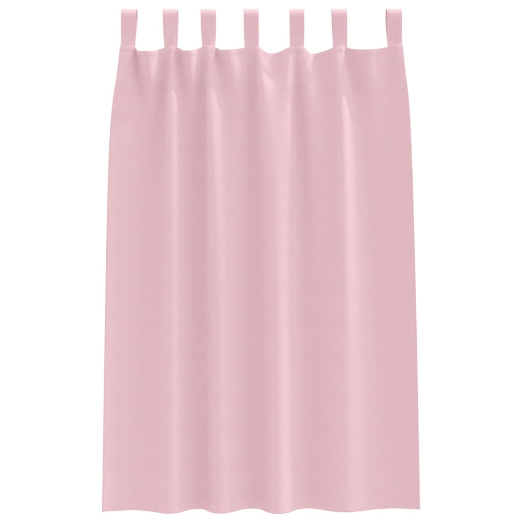Blackout Curtains with Curtains Baby Pink Polyester