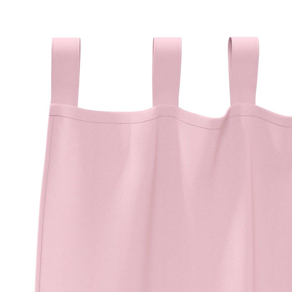 Curtains with Curtains 2 pcs Baby pink Polyester