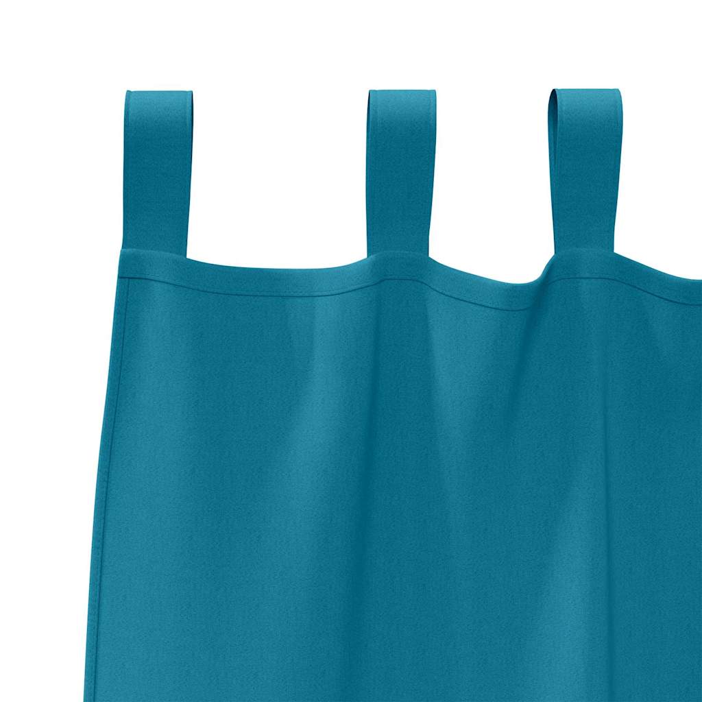 Blackout Curtains with Curtains Turquoise Polyester