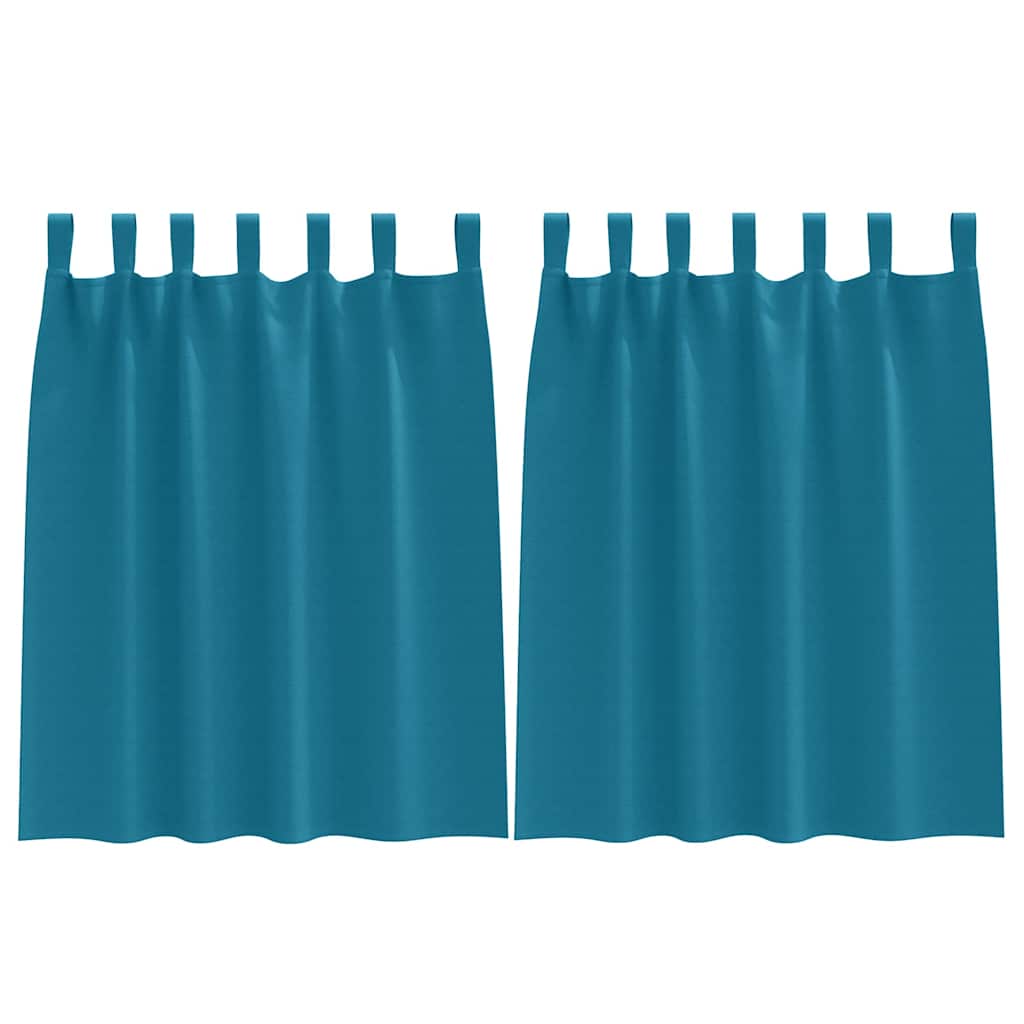 Blackout Curtains with Curtains Turquoise Polyester