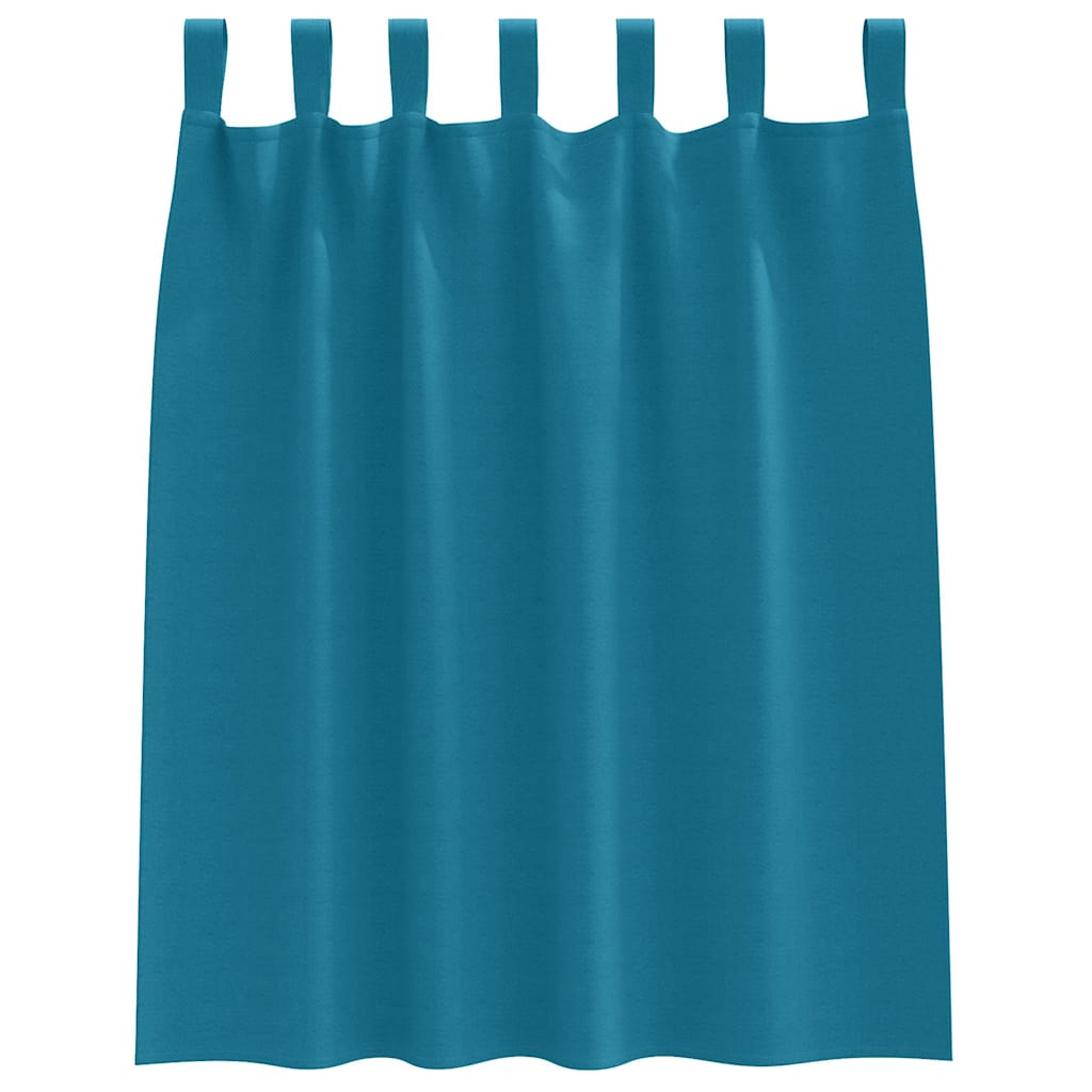 Blackout Curtains with Curtains Turquoise Polyester