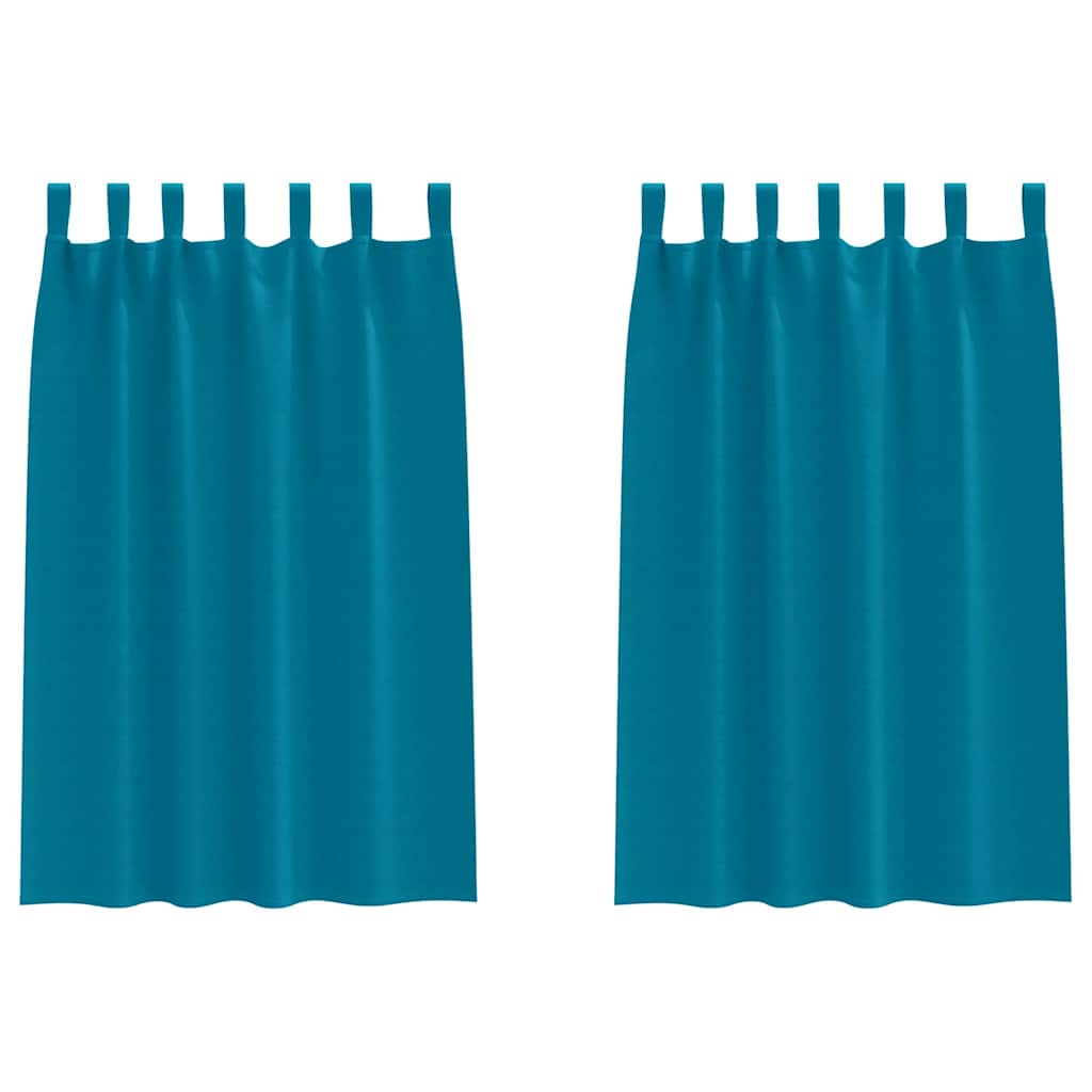 Blackout Curtains with Curtains Turquoise Polyester