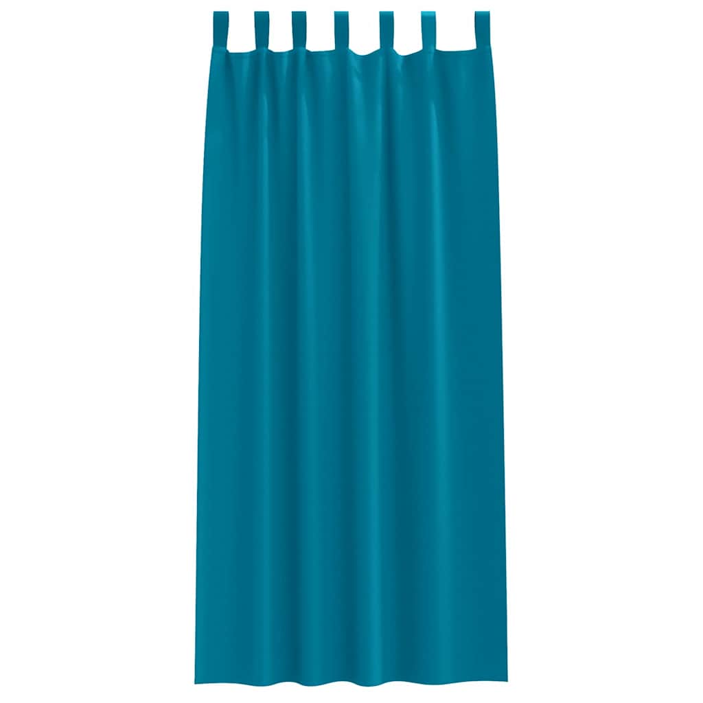 Blackout Curtains with Curtains Turquoise Polyester