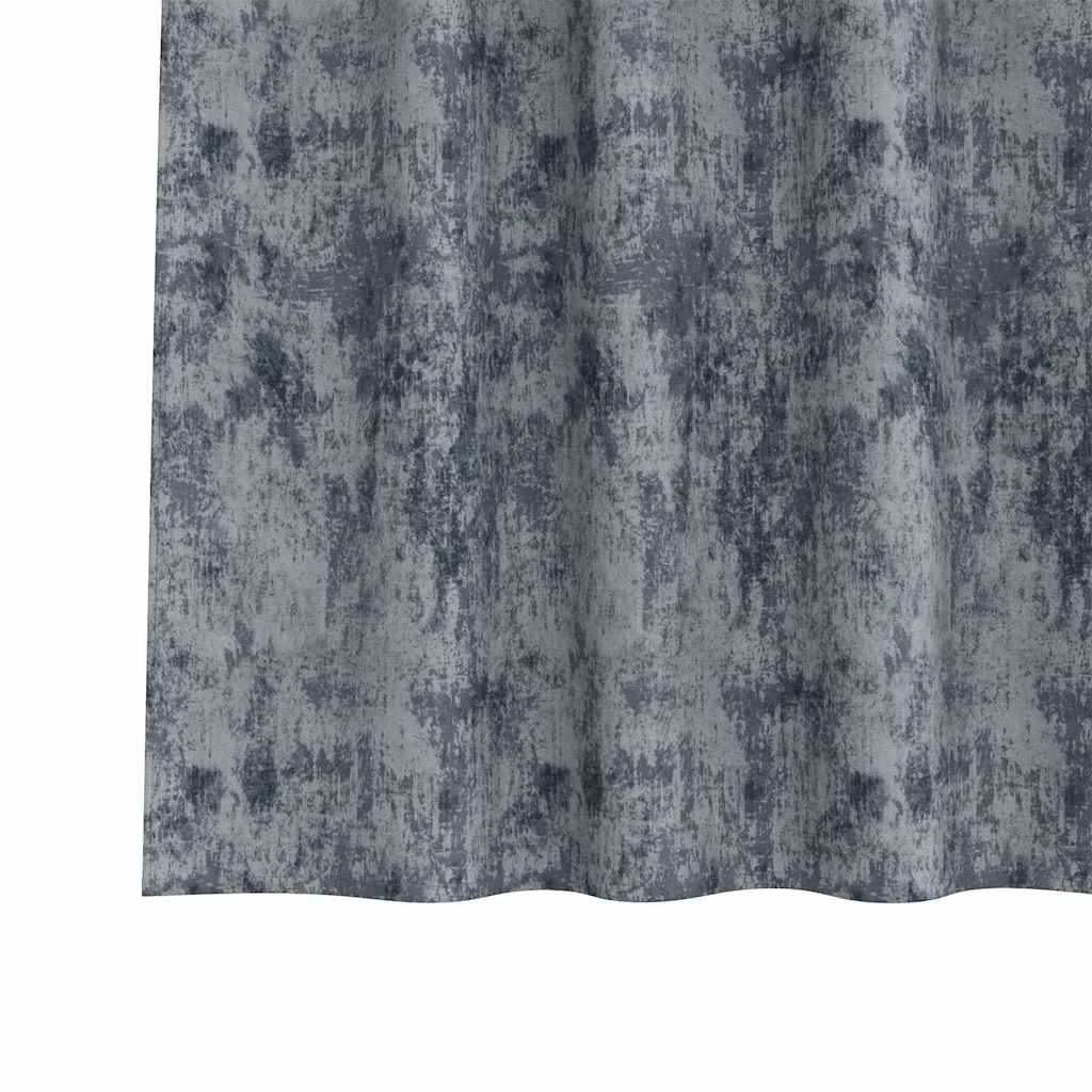 Curtain with Curtains 2 pcs Silver grey 260 x 140 cm Velvet
