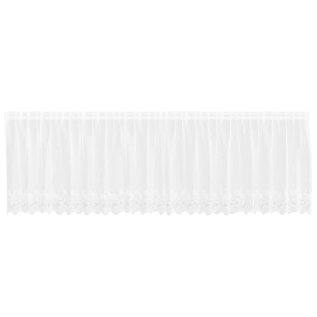 Curtains with Curtains White 500x100cm Polyester