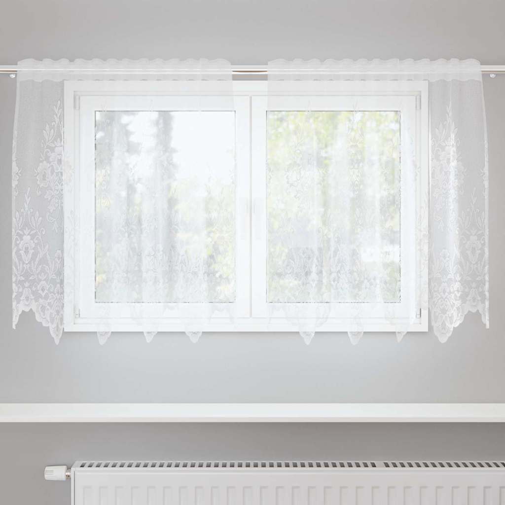Curtains with Curtains White 150x80cm Polyester