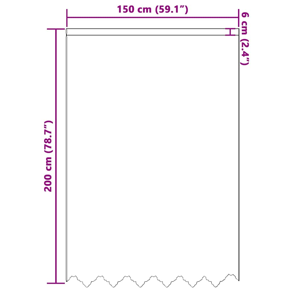 Curtains with Curtains White 150x200cm Polyester