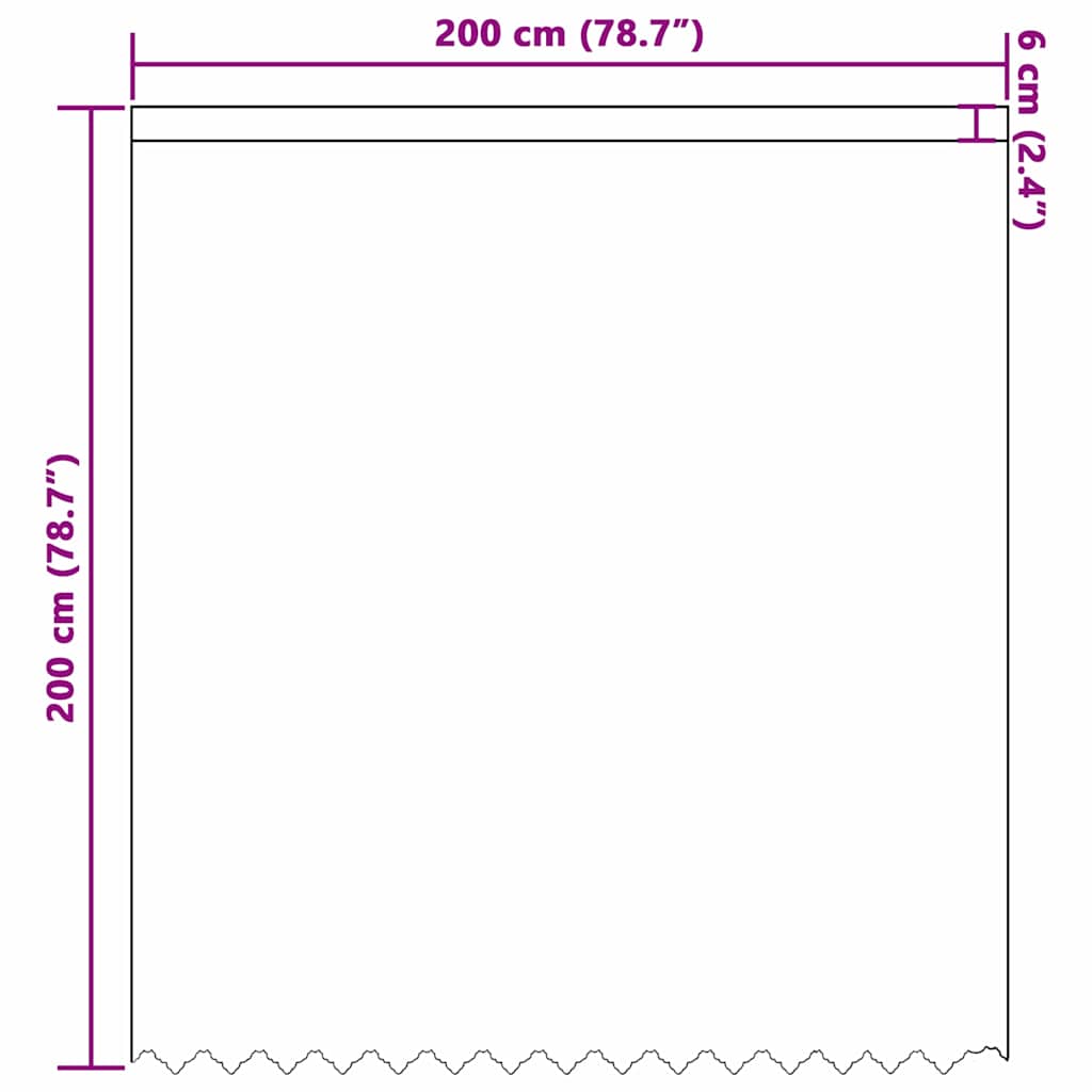 Curtains with Curtains White 200x200cm Polyester