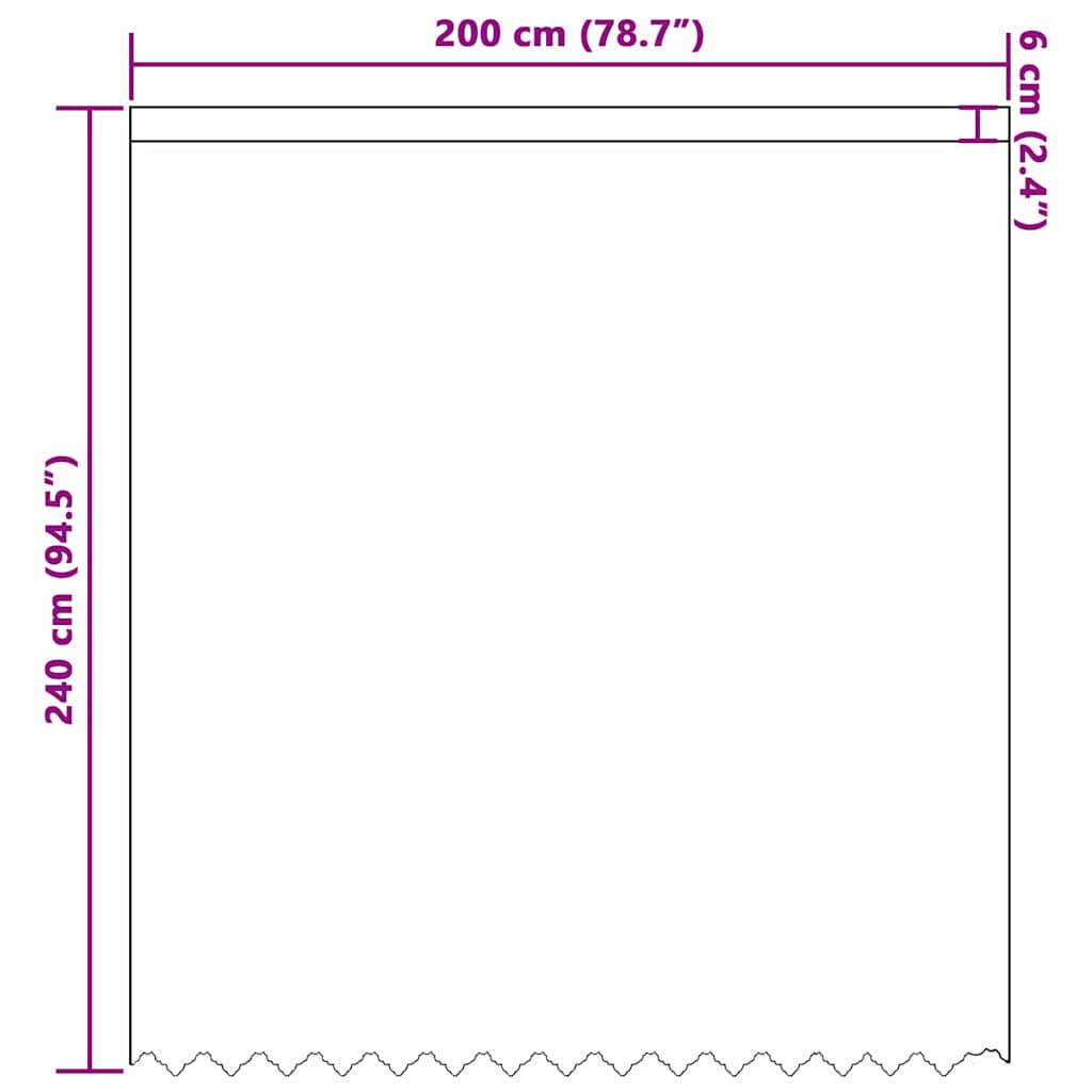Curtains with Curtains White 200x240cm Polyester