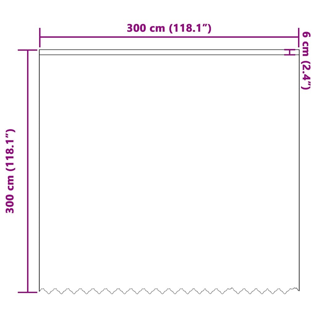 Curtains with Curtains Floral White 300 x 300 cm Polyester