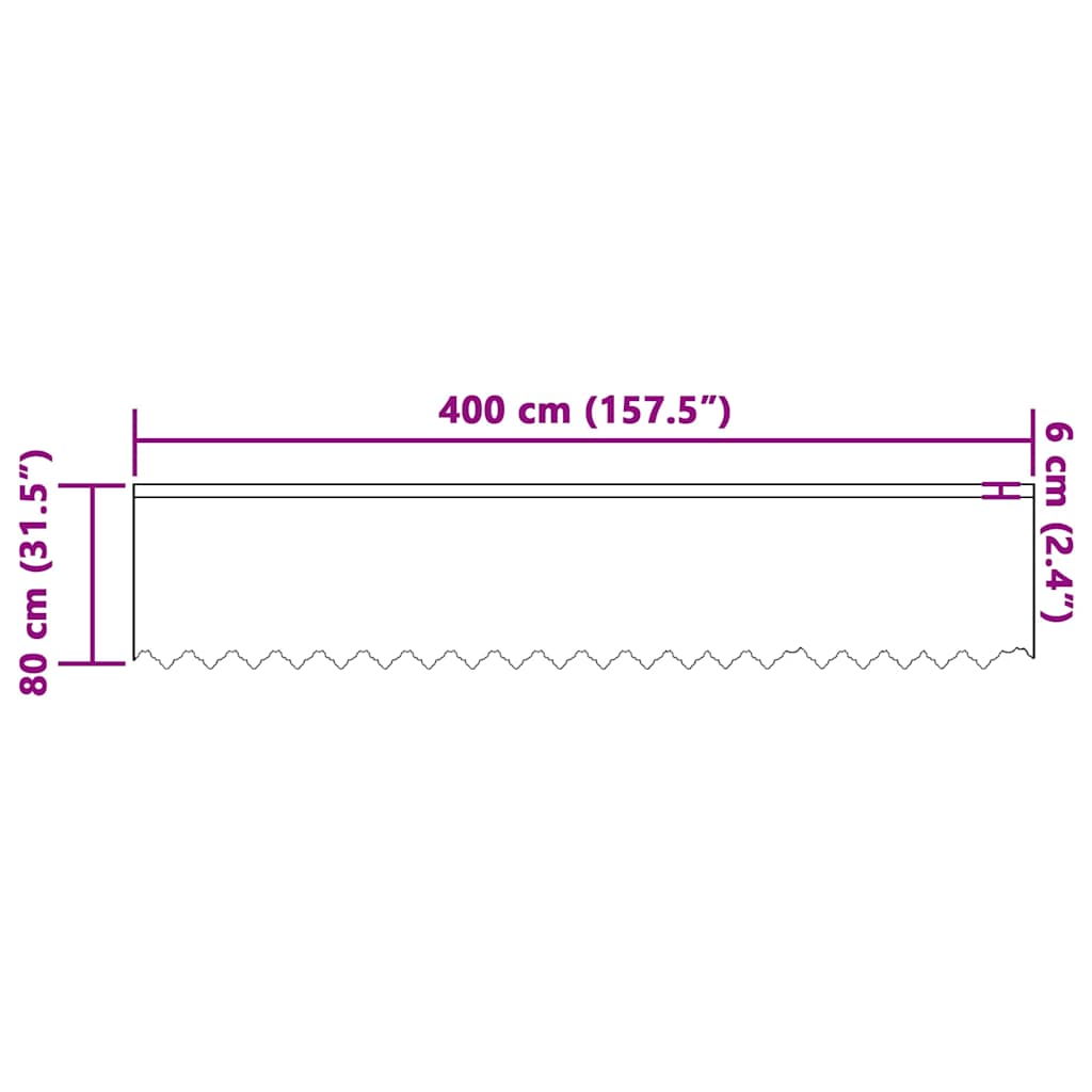 Lace Curtain with Curtains Floral White 80 x 400 cm Polyester
