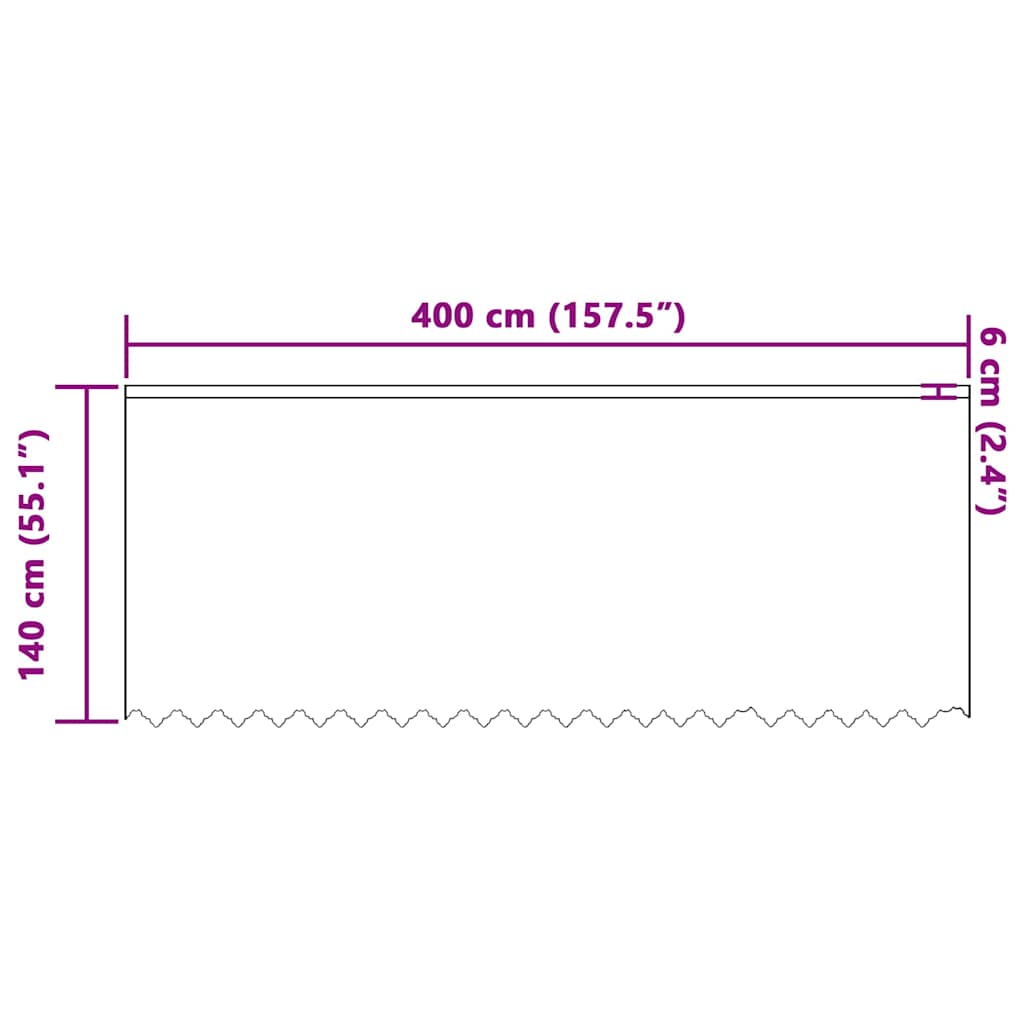 Lace Curtain with Curtains Floral White 140 x 400 cm Polyester