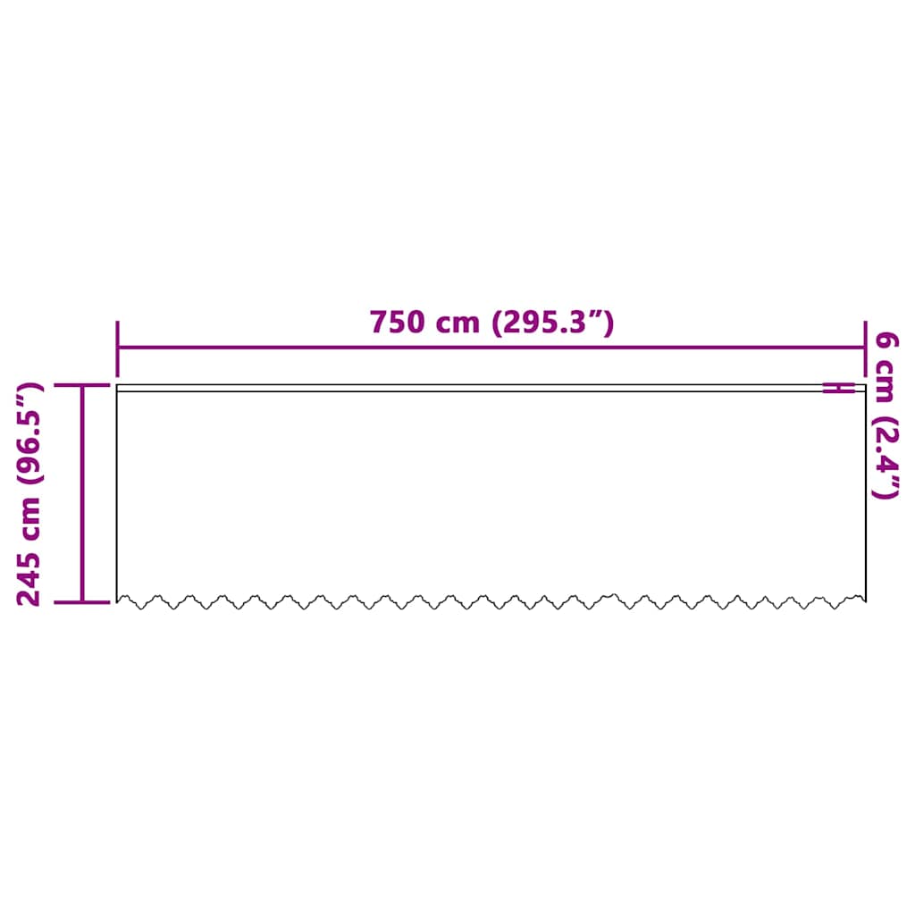 Curtains with Curtains White 750x245cm Polyester