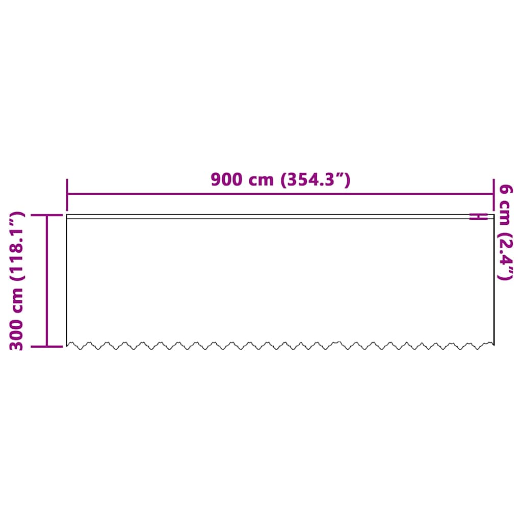 Curtains with Curtains White 900x300cm Polyester