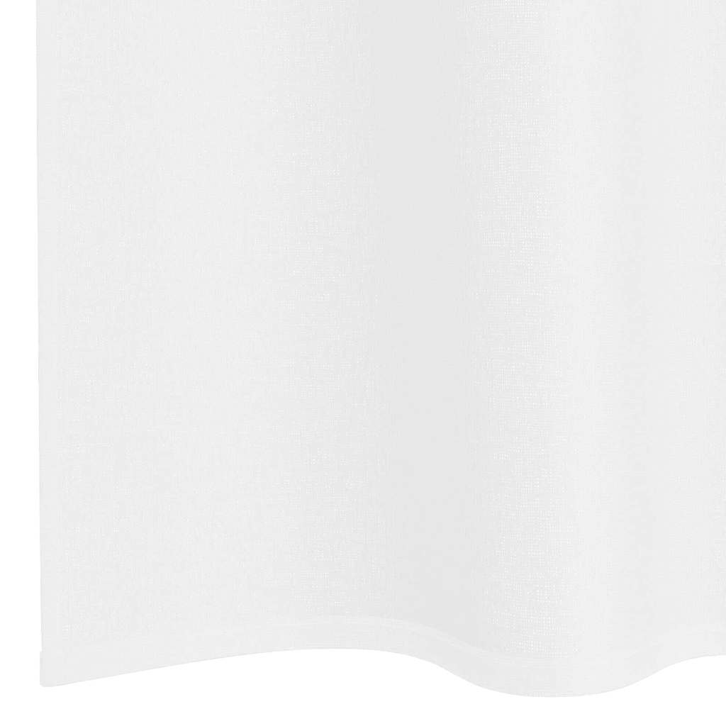 Curtains with Curtains 2 pcs White 140x140cm Polyester