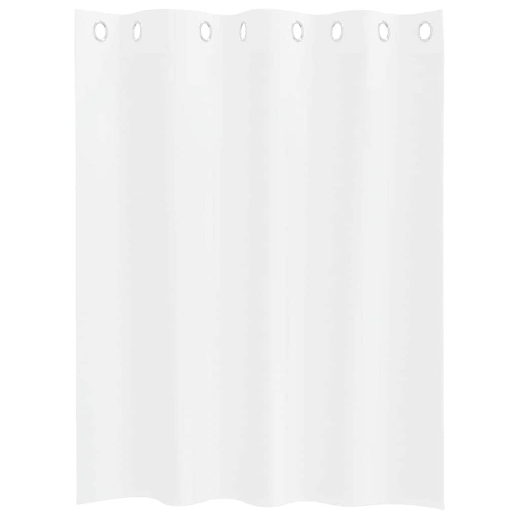 Curtains with Curtains 2 pcs White 140x140cm Polyester