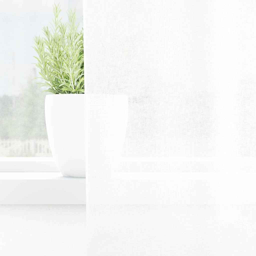 Curtains with Curtains 2 pcs White 140x260cm Polyester