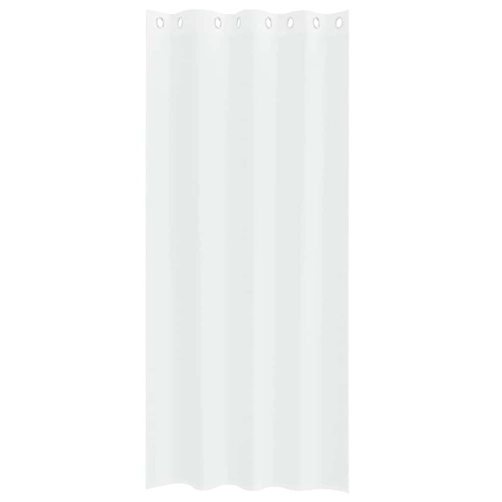 Curtains with Curtains 2 pcs White 140x260cm Polyester