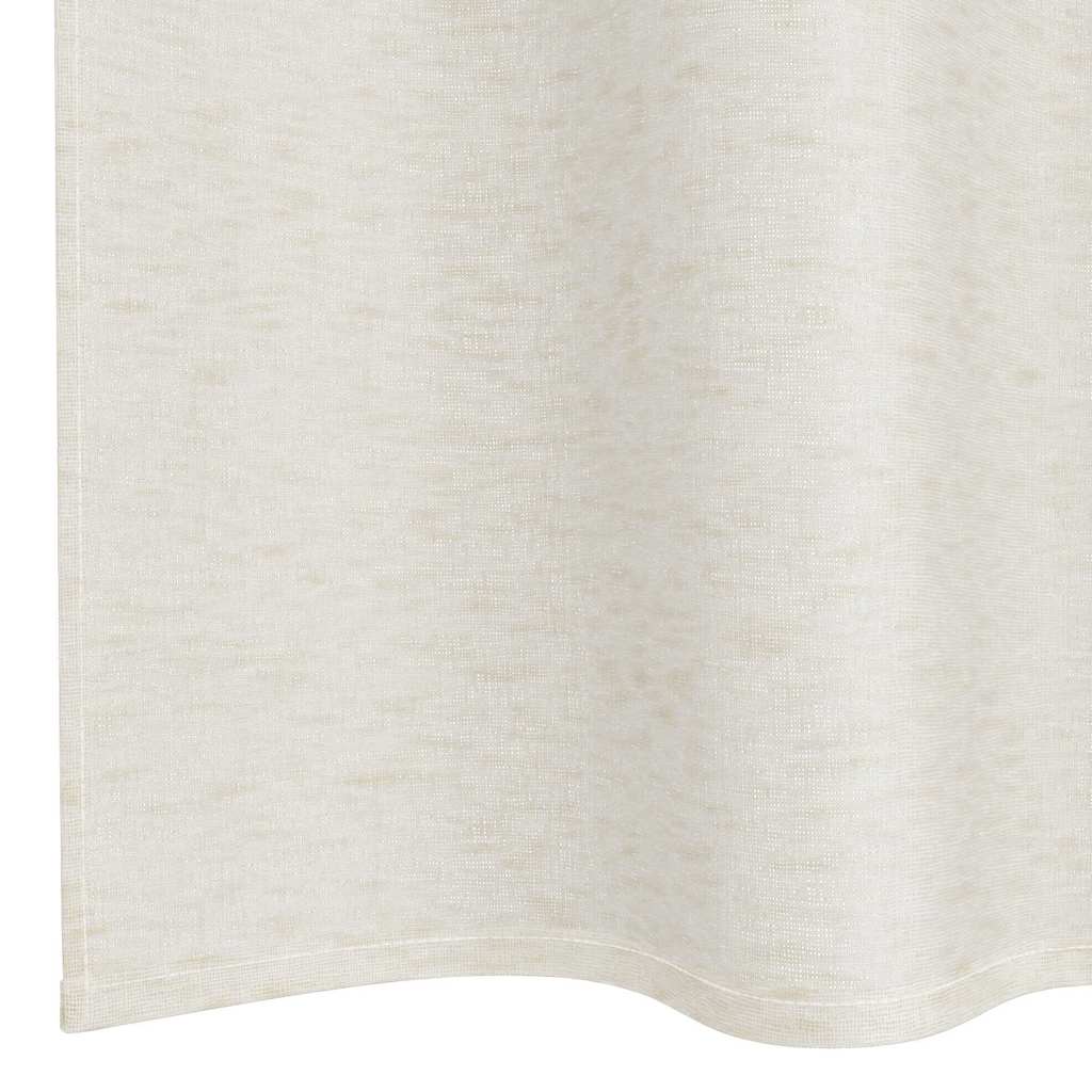Curtains with Curtains 2 pcs Cream 140x260cm Polyester