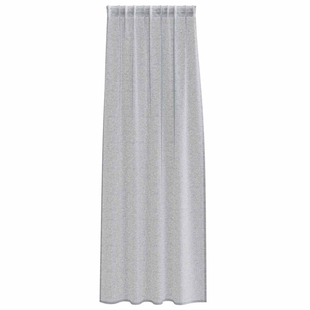 Curtains with Curtains 2 pcs Dark grey 140x225cm Polyester