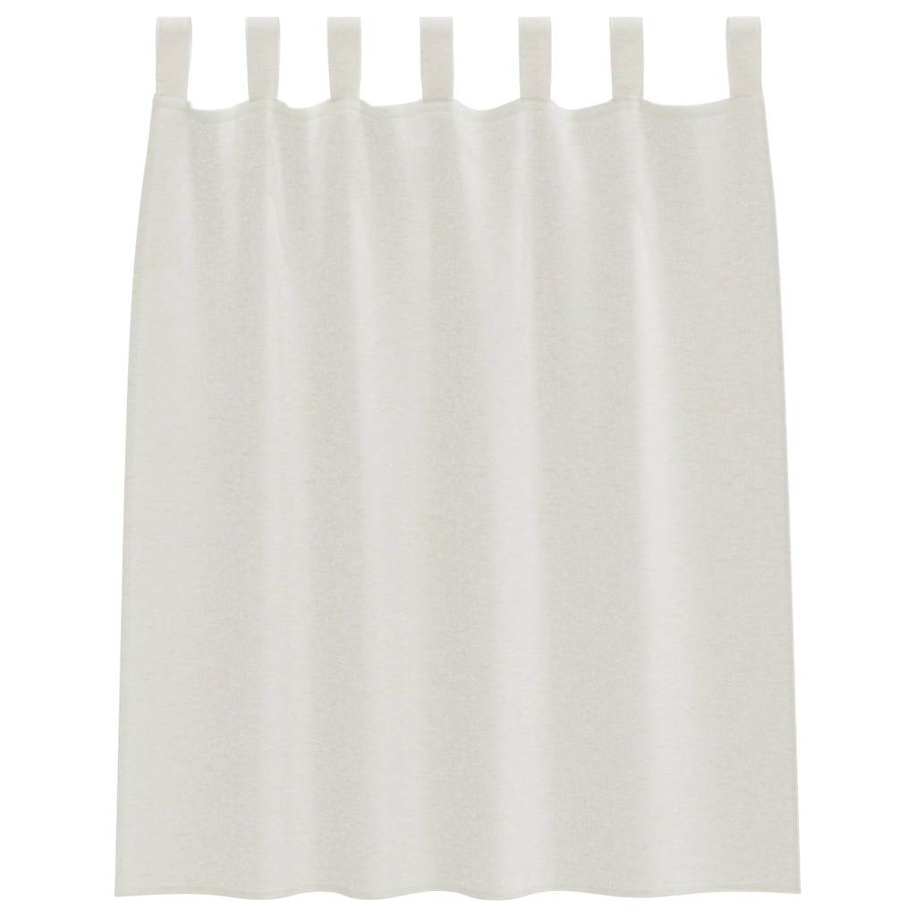 Curtains with Curtains 2 pcs Cream 140x140cm Polyester