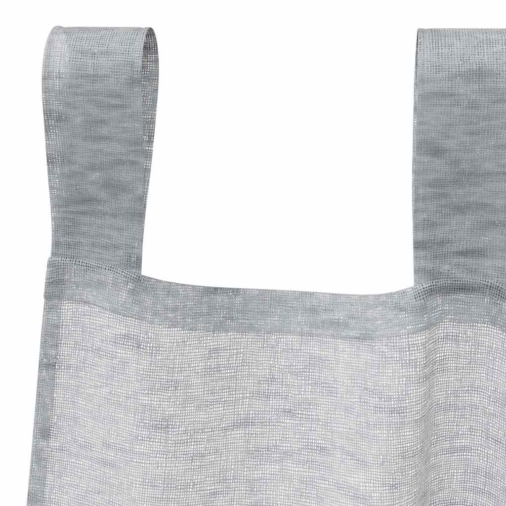 Curtains with Curtains 2 pcs Dark grey 140x245cm Polyester