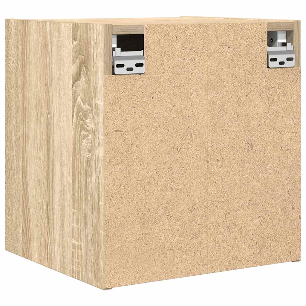 Wall-Mounted Bedside Cabinet Sonoma Oak 38x34x40 cm