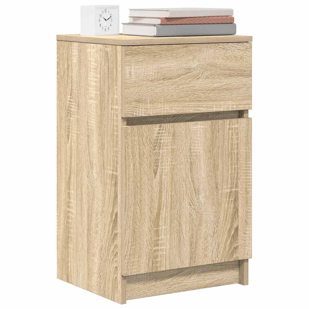 Bedside Cabinets 2 pcs Sonoma Oak 39x35x65 cm Engineered Wood