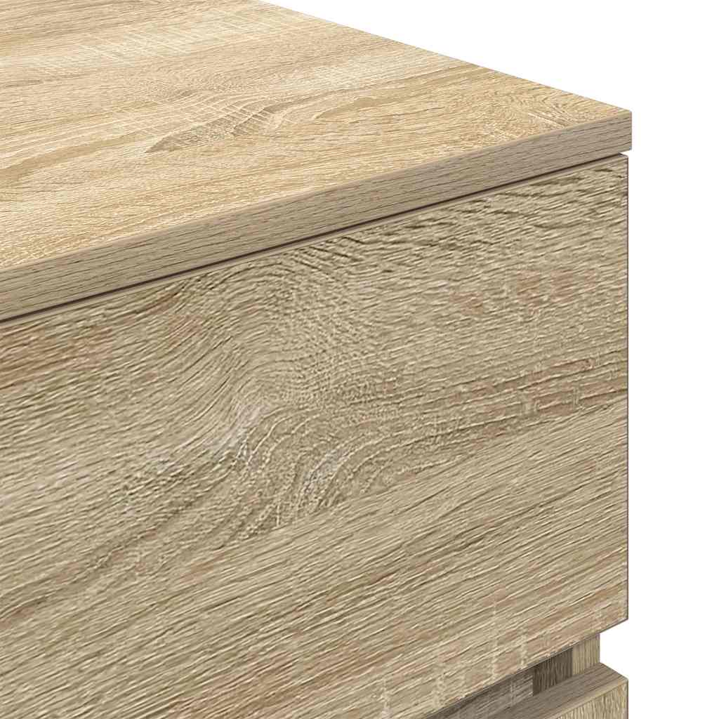 Bedside Cabinets 2 pcs Sonoma Oak 39x35x65 cm Engineered Wood