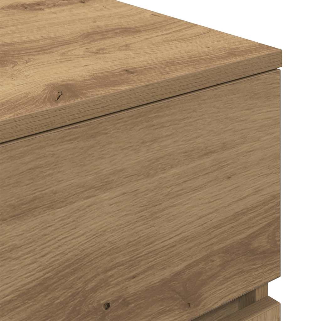 Bedside Cabinets 2 pcs Artisan Oak 39x35x65 cm Engineered Wood